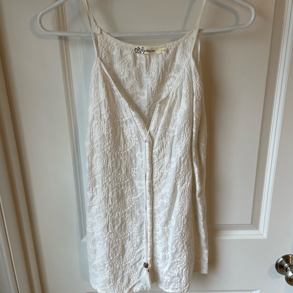 White Spaghetti Strap Blouse